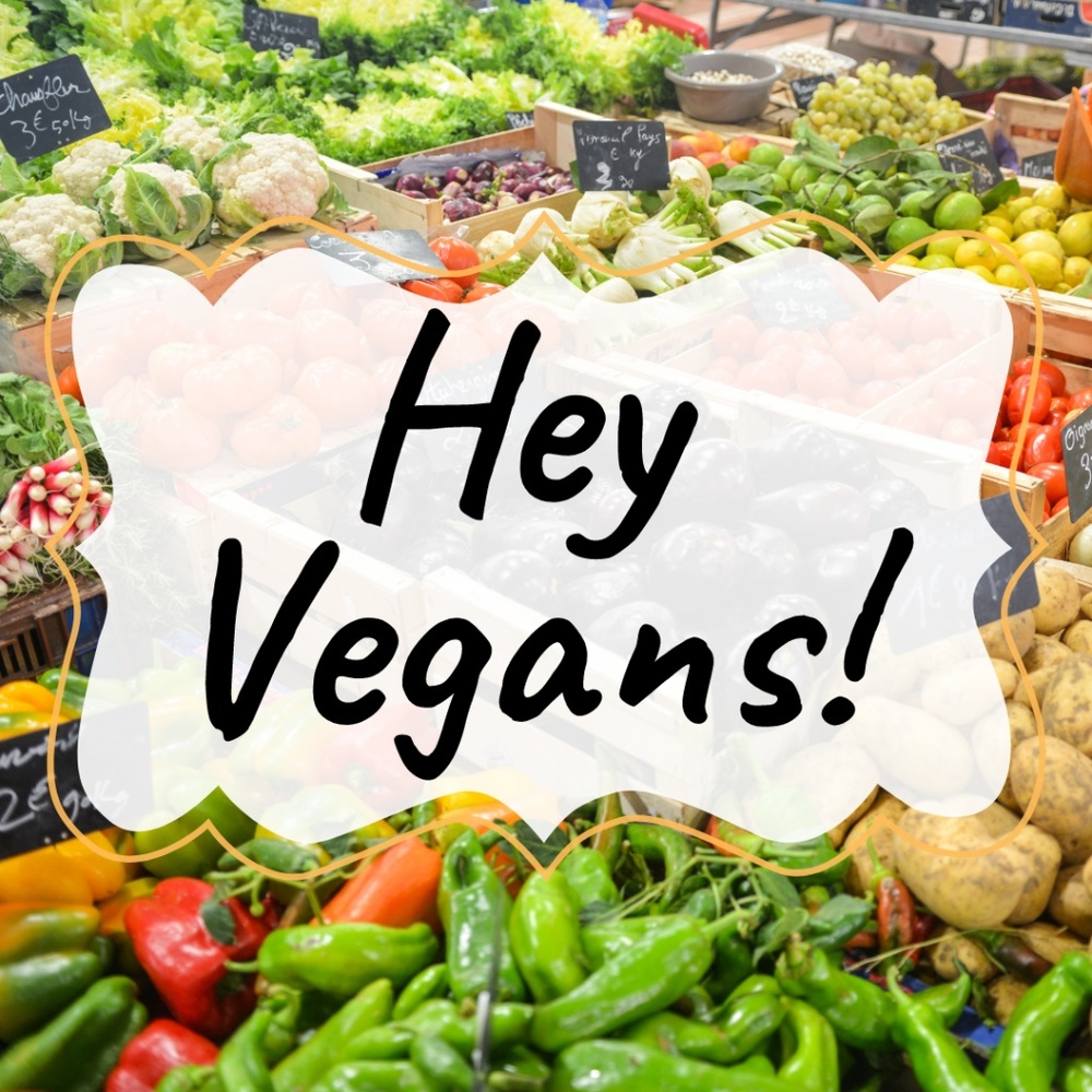 Where all the vegans at? (a follow game, kinda)